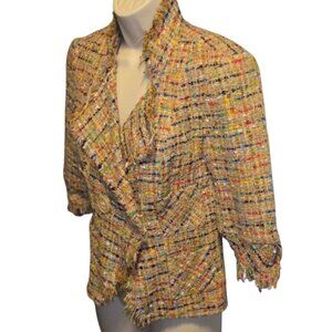Trina Turk Multicolor tweed blazer - women's size 6